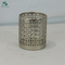 Handmade antique white metal candle holder