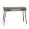 hair pin metal leg solid wood console table modern for living room