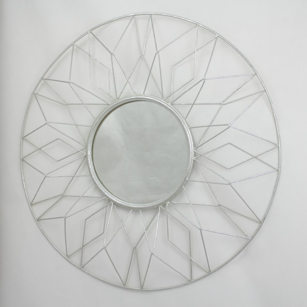Beautiful sunburst shaped metal wall decorative antique mirror