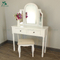 royal style white cosmetic dressing table design