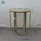 Modern furniture sofa glass gold coffee table end table