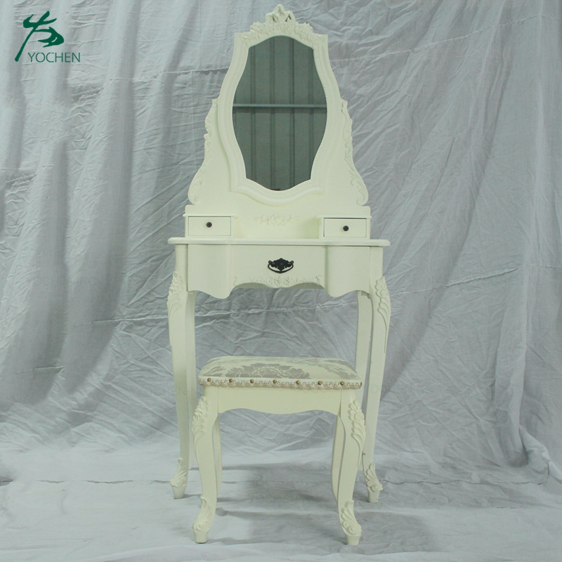 bedroom furniture antique french white wood dressing table