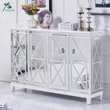Modern console cabinet living room mirror shoe cabinet