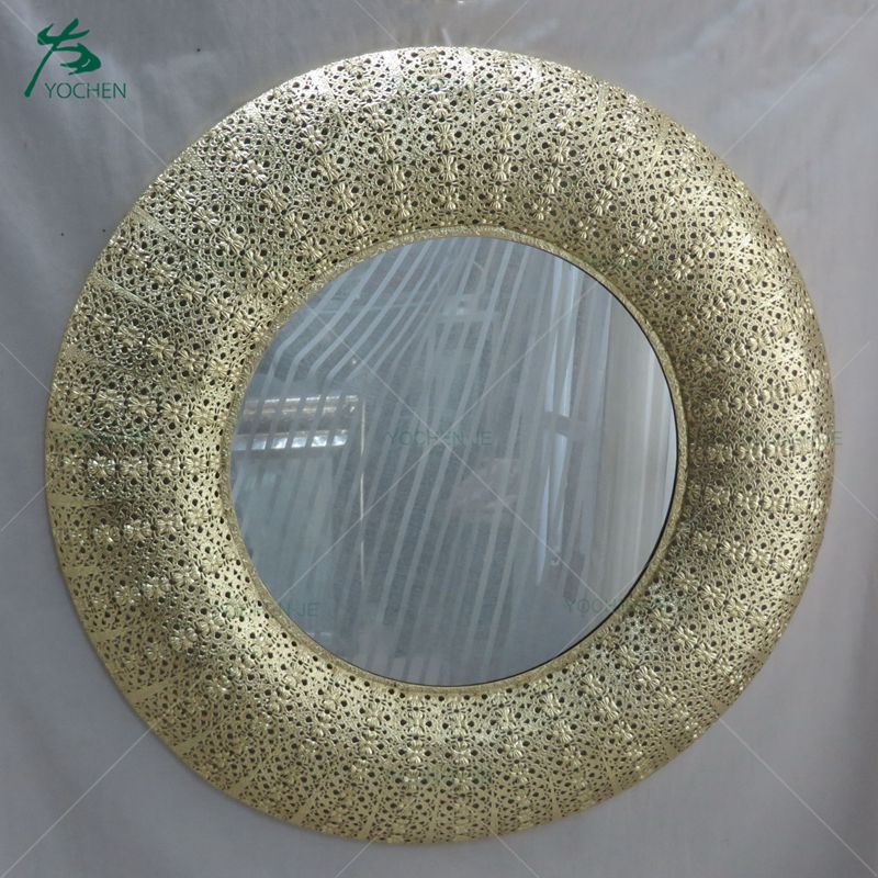 Large oval mirror for house use with different colorful frames
