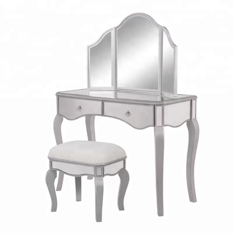 Bedroom dresser home center wooden mirrored dressing table