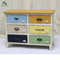 Shabby wood living room antique cabinet 6 chest of drawers