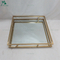 Nested 3 Rectangular Metal Plated Wedding Decor Mirrored Serving Tray