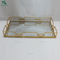 Geometric and Silver Plated Jewelry Storage Mirrored Tray