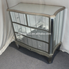 Antique French Style Mirrored Chest of Drawers Silver Venetian Glass Bedroom Furniture