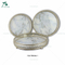 Home decor metal faux marble serving tray