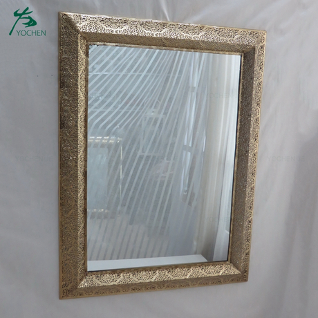 Metal framed antique silver large wall mirror