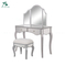 Venetian style modern mirrored furniture dressing table with stool