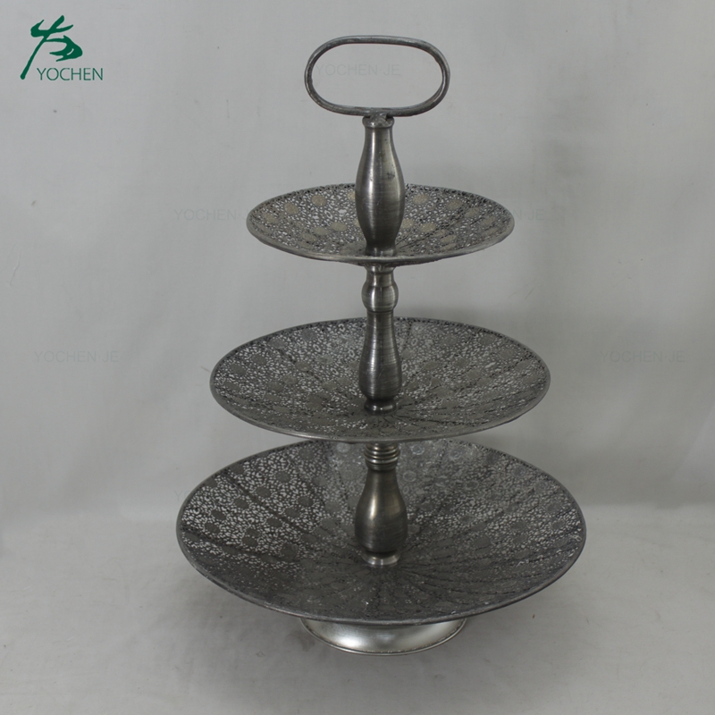 Wholesale cupcake stand metal 3 tier cake stand