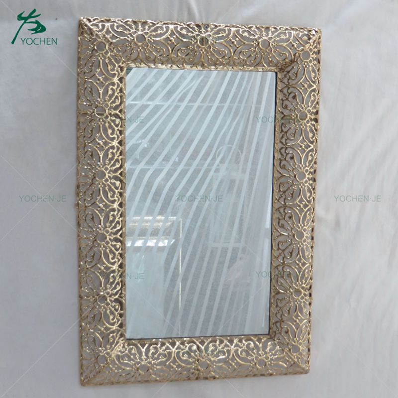 Decorative regular shaped wall silver glass hairdressing mirror