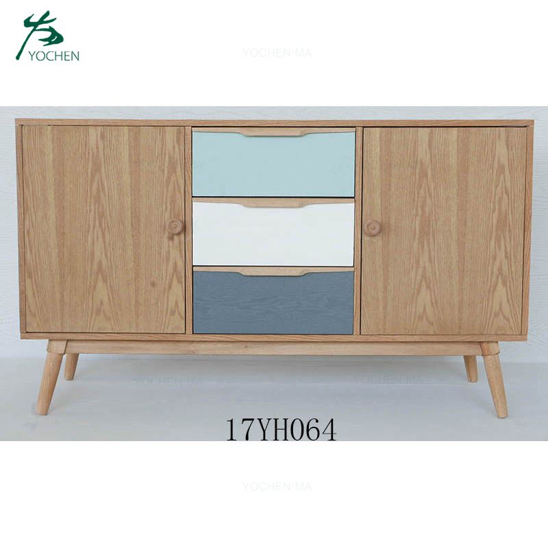 Modern simple design home furniture sets bedroom wood nightstands