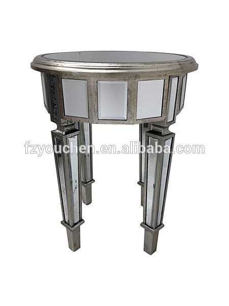 cheap round bedside table mirrored furniture wholesale