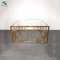 Luxury modern glass round dining table with stainless steel legs