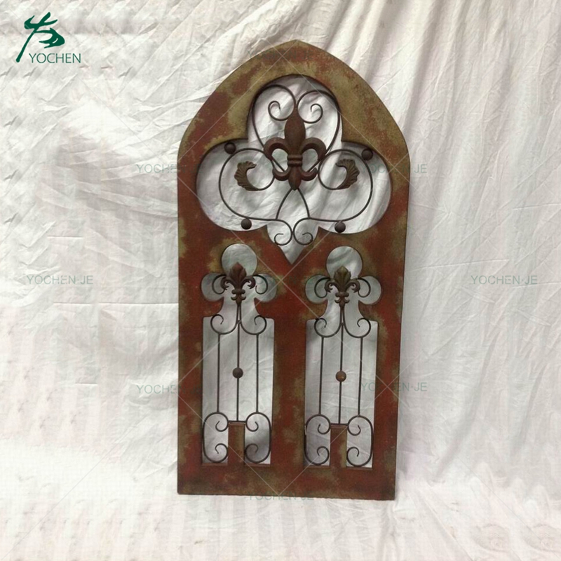 Antique handmade decorative wooden frame large wall mirror