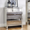 silver mirrored furniture 6 drawer chest