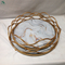 Custom Gold Metal Gift Wedding Decoration Marble Serving Tray