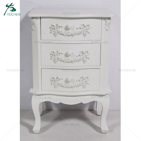 french white wooden cabinet original bedside table