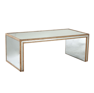home furniture modern mirrored glass coffee table