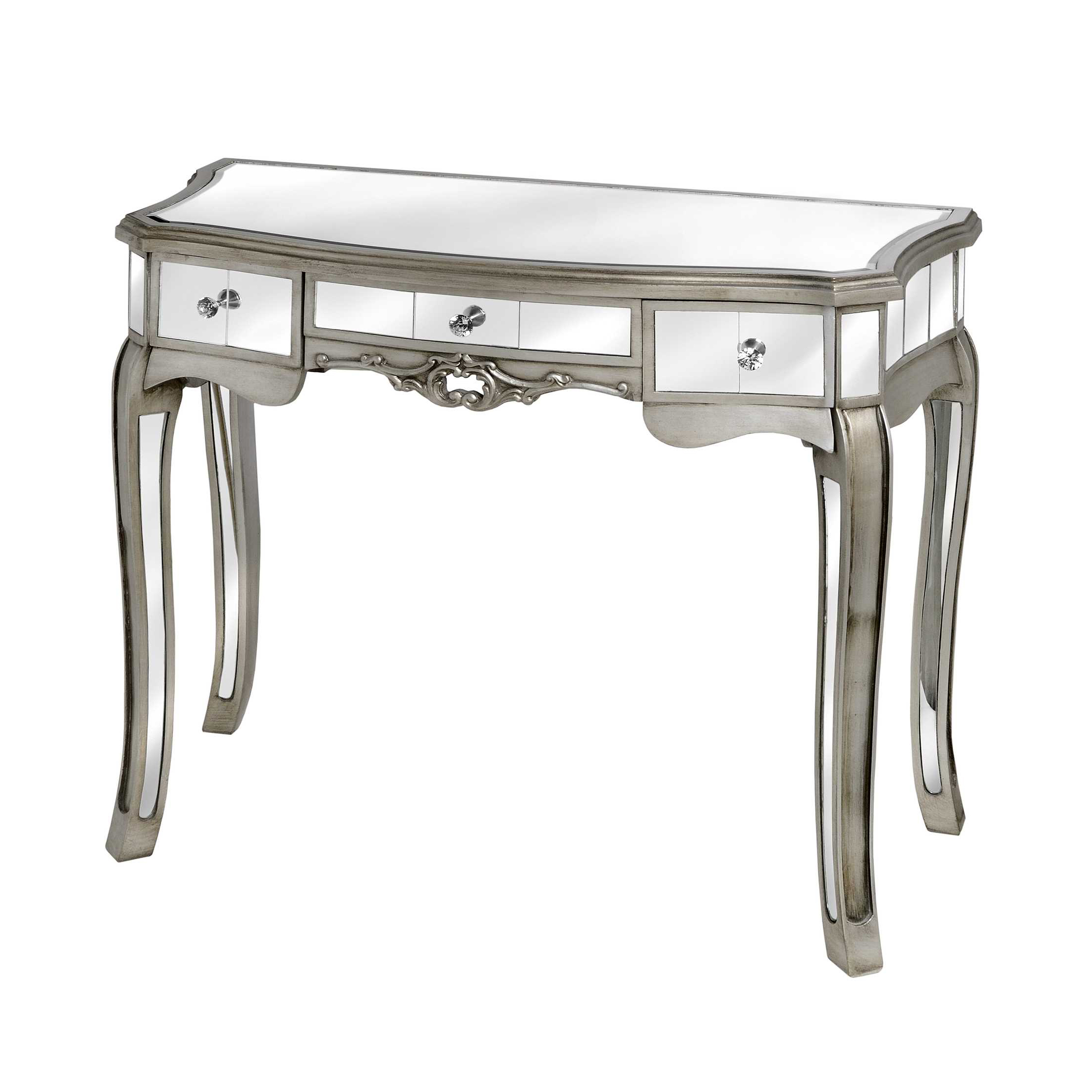 Mirrored glass make up table dressing table