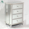 Classical Luxury 2 Drawer Mirrored Nightstand Bedsides
