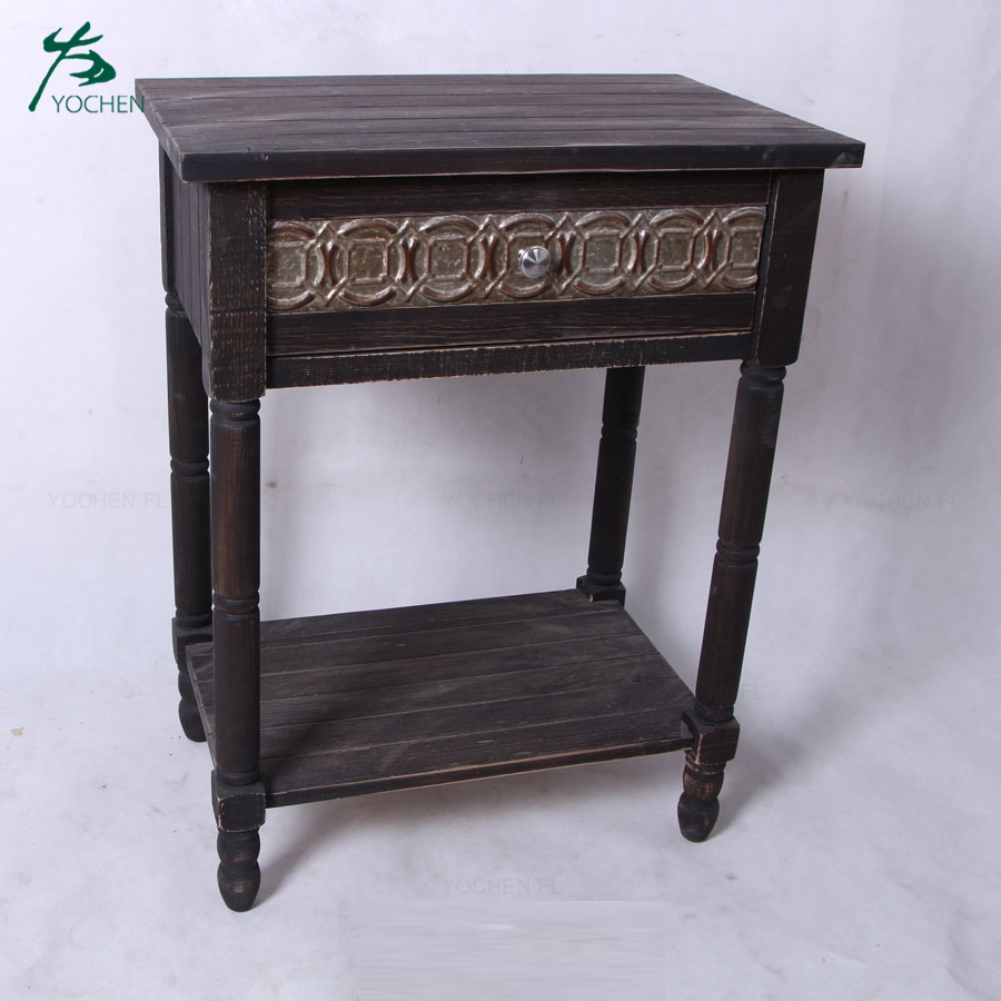 American provincial furniture natural color wood cabinet furniture