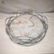 Handmade round artificial marble metal serving tray for home decor and hotel
