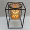 Factory direct sale modern tabletop geometry tealight iron candleholder