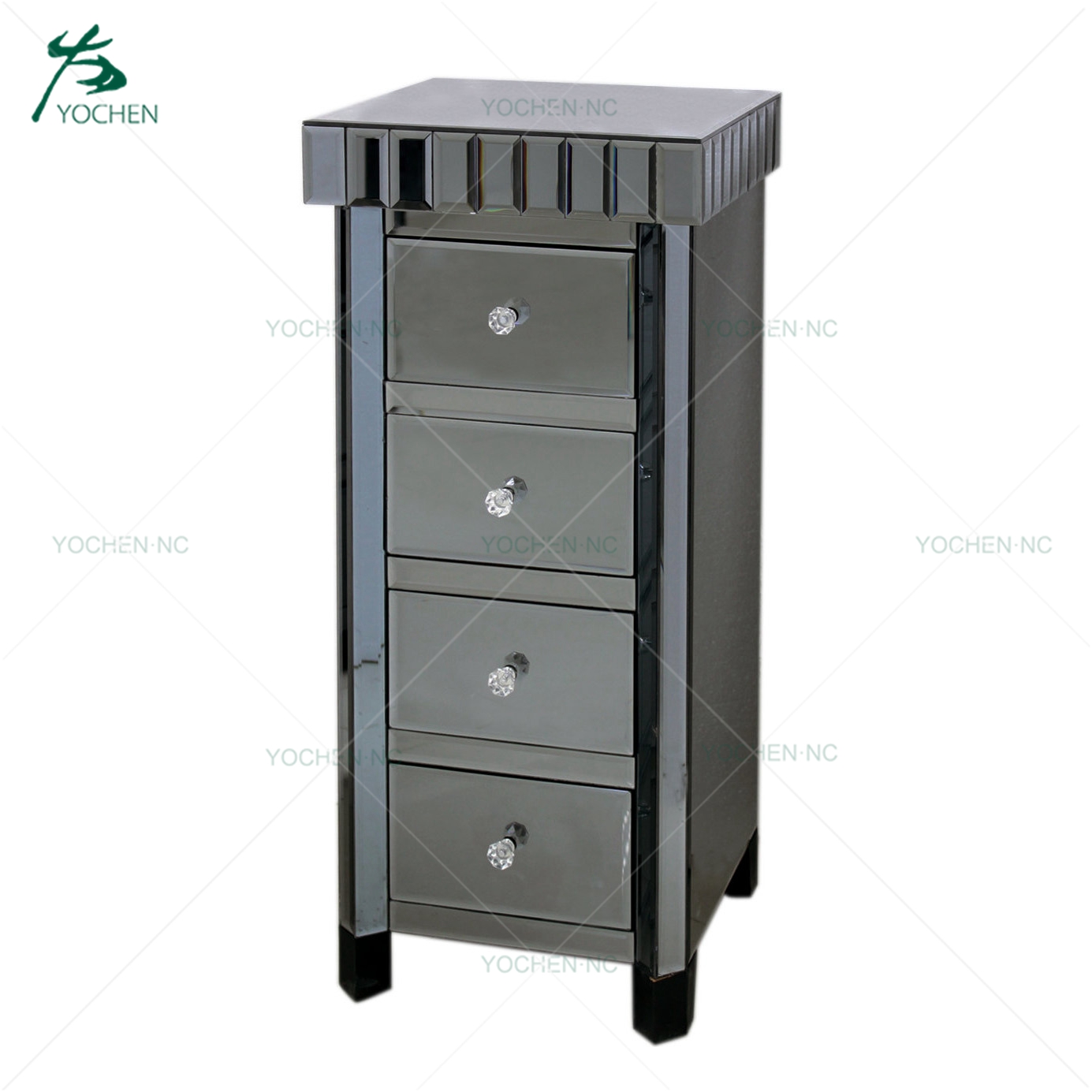 5 drawers tallboy narrow chest of drawers mirrored bedroom furniture