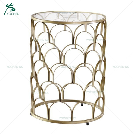 home decoration wooden round marble coffee table