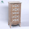 European living rom furniture wooden mirror mini wood chest of drawers