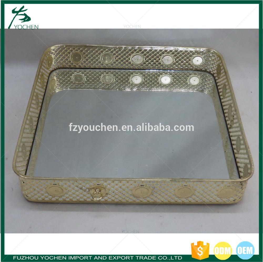 mirrored tea tray