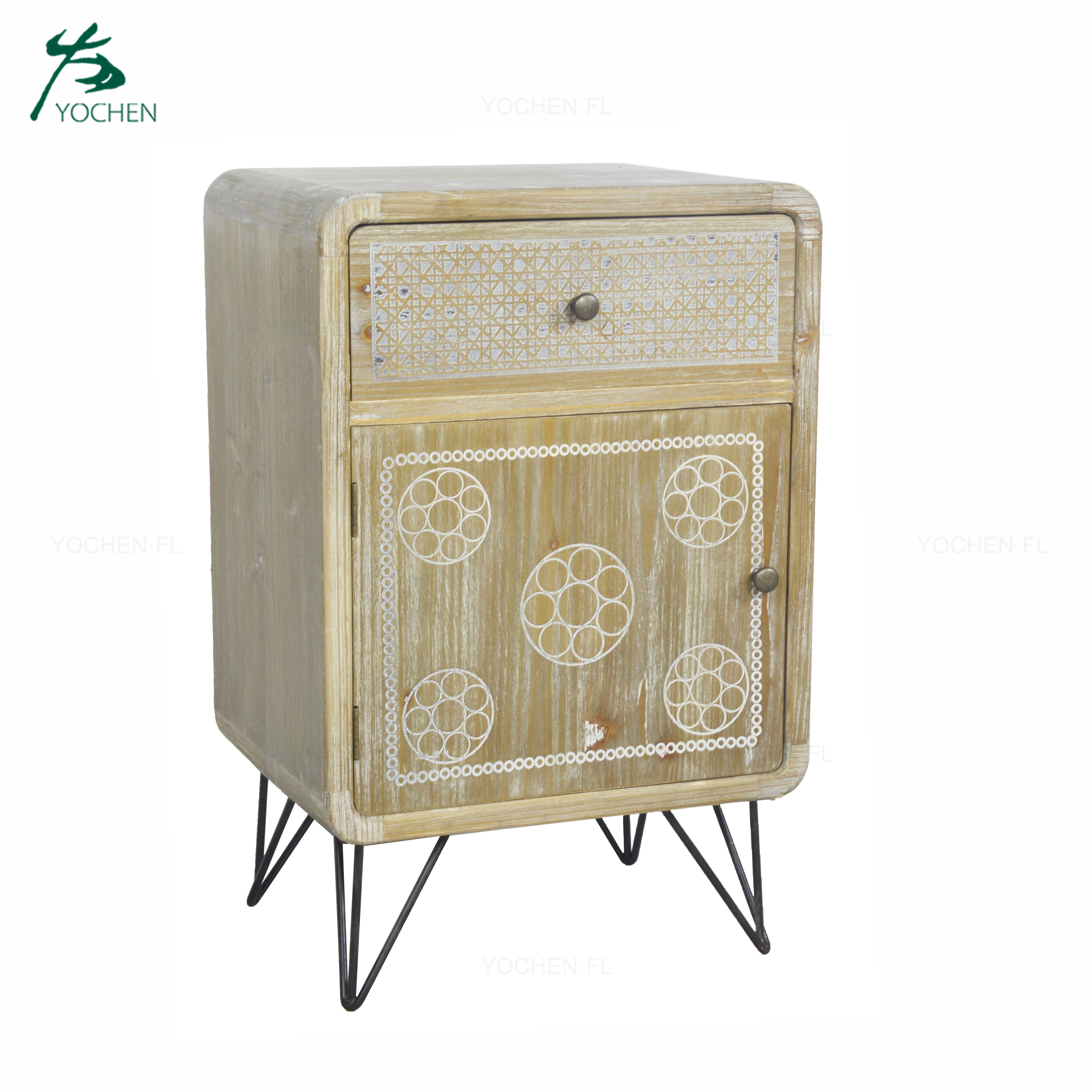 reliable living room furniture supplier dark yellow wooden cabinet