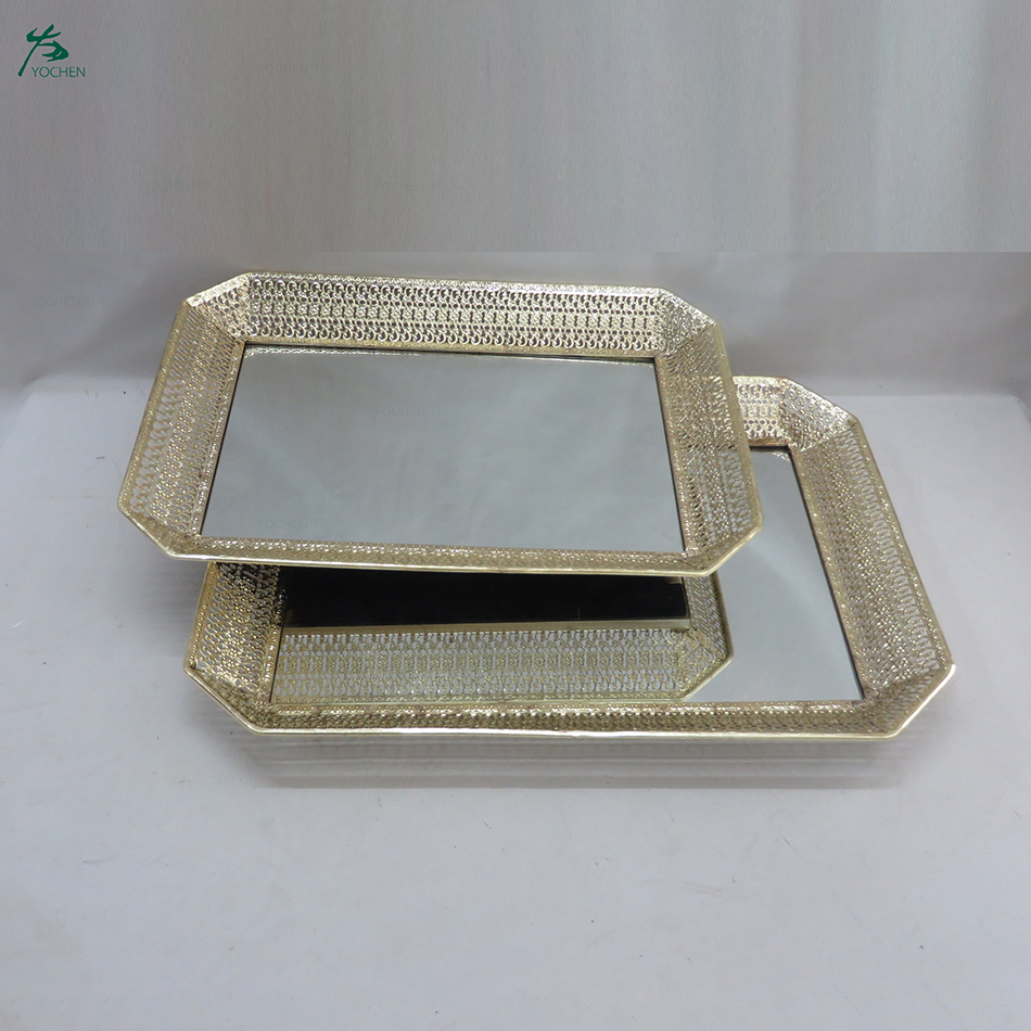 Set of 3 Links Round Trays Design Serving Tray