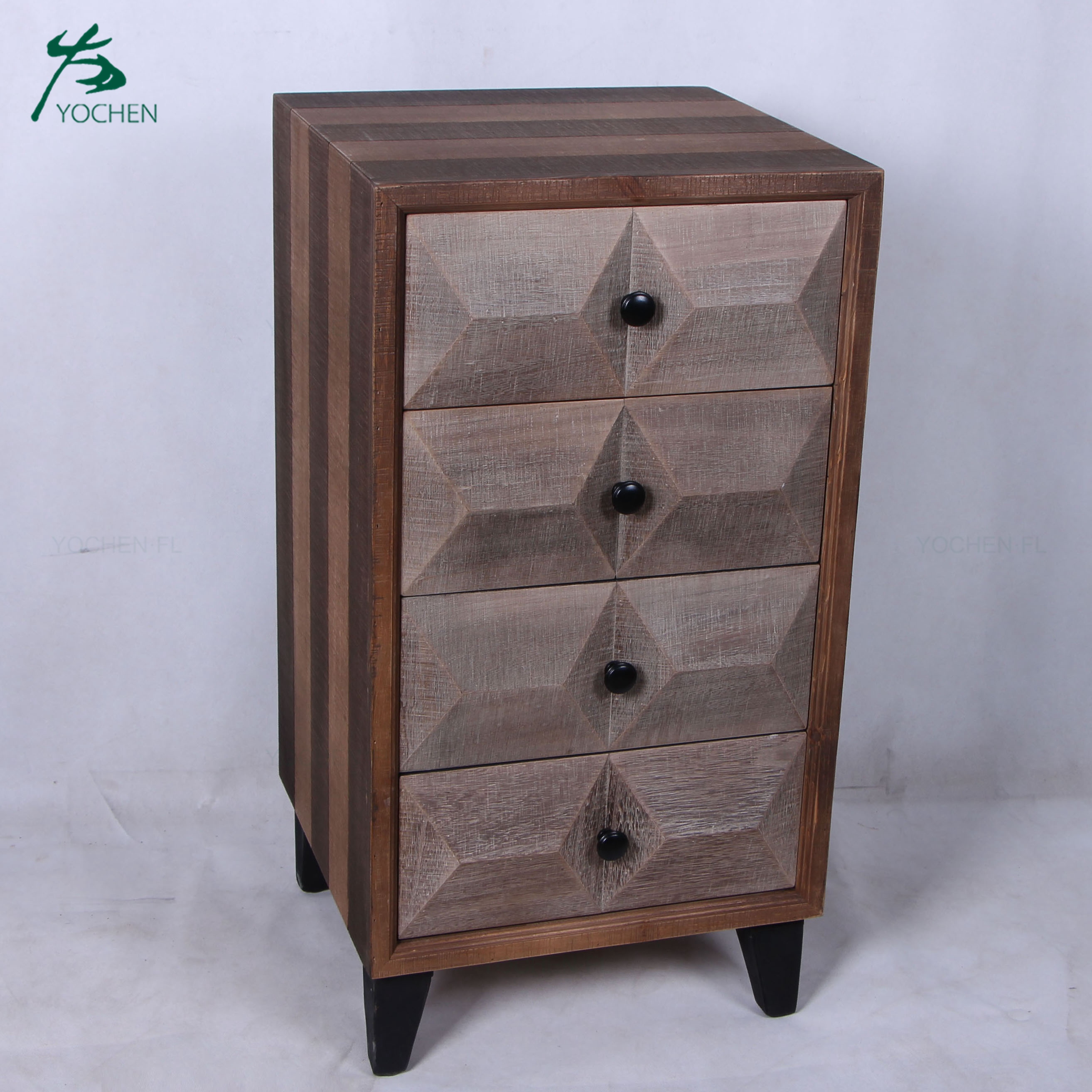 living room American style solid wood cabinet with drawers
