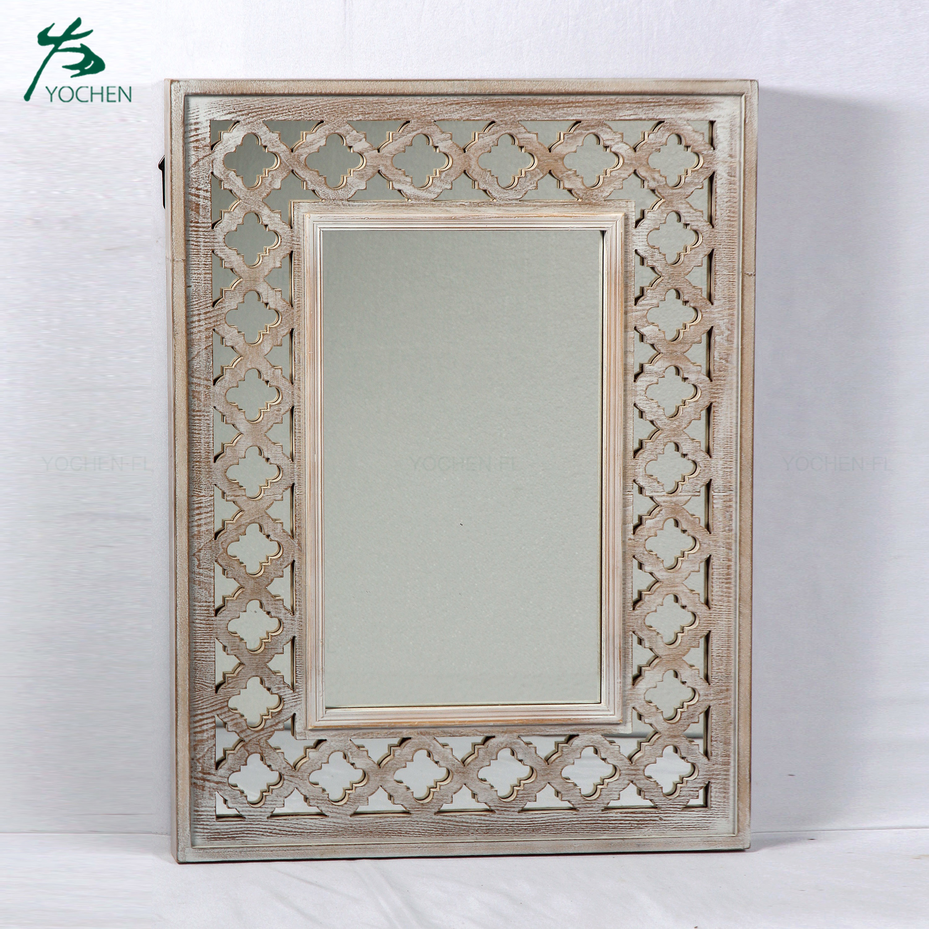 houseware decoration wooden frame wall mirror customise mirror
