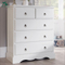 Modern home furniture white three tiers living room wooden cabinet with drawers