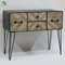 Console table 4 drawers Industrial style chest with hairpin legs