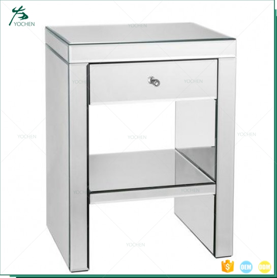 Living Room Furniture Small Glass Corner Side Table
