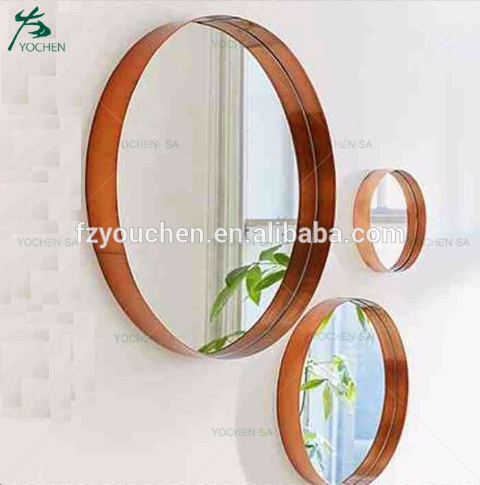 Round Wall Overmantle Metal Antique Style Mirrors