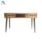 Modern wooden entryway long narrow hallway console table