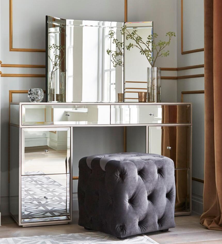 luxury sideboard living room cabinet modern dresser mirrored furniture