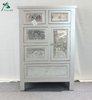Classic cabinet modern bedroom furniture mirrored chest of drawers
