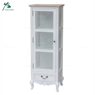 french provincial furniture wood display cabinet