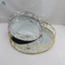 Round Decorative Tray With Mirrored Finish In Silver Color (2-set)