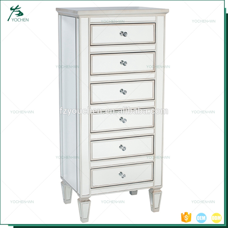 Italian Style 6 Storage Drawer Chest Of Drawers Solid Wood